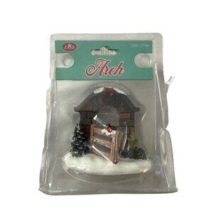 FG Square Arch Christmas Holiday Village Collectible Decor Cardinal